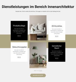 Firma Für Innenarchitektur – Fertiges Website-Design