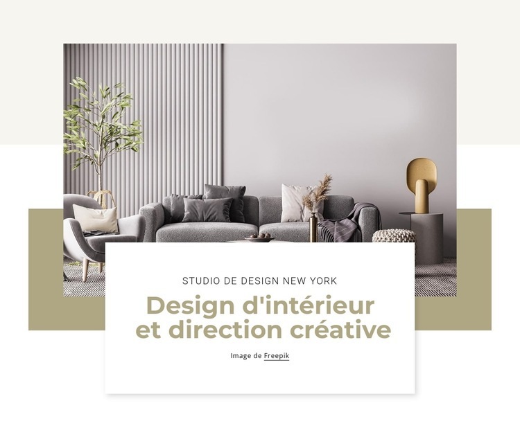 Projets de design d'intérieur Conception de site Web