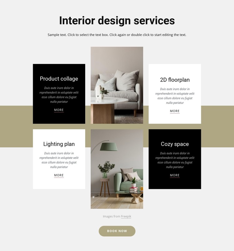 Interior design firm HTML Template