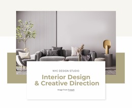 Interior Design Projects - HTML Builder Drag And Drop
