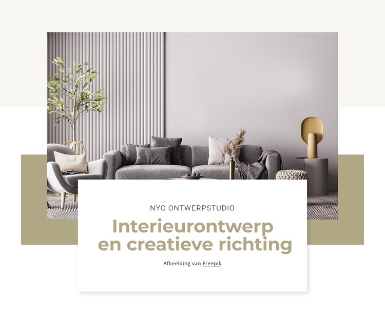 Interieur projecten CSS-sjabloon