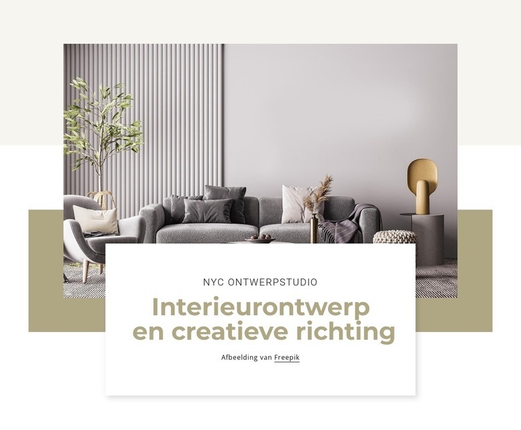 Interieur projecten Website ontwerp