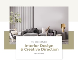 Interior Design Projects - Simple One Page Template