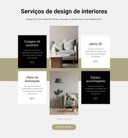 Empresa De Design De Interiores - Maquete De Site Para Download Gratuito