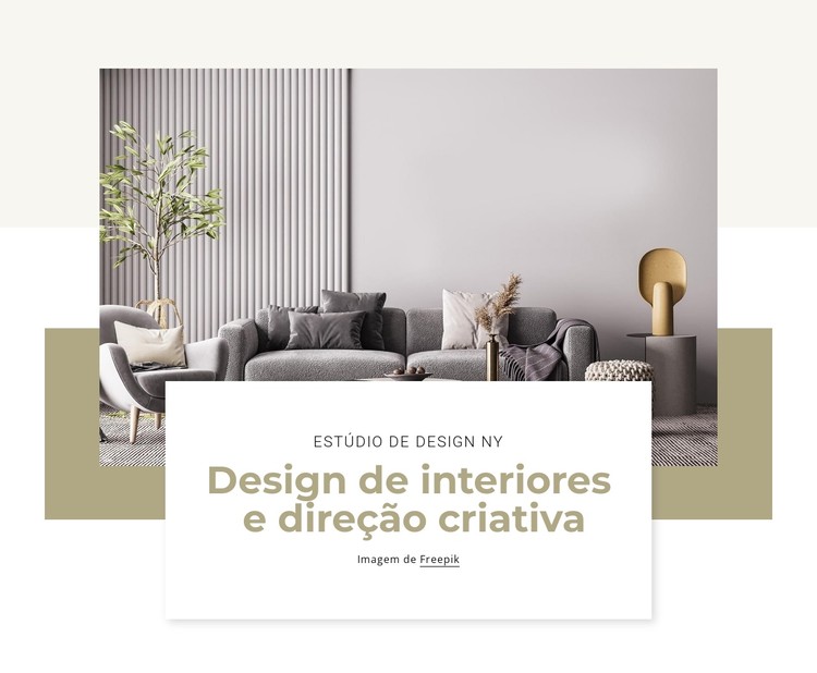 Projetos de design de interiores Template CSS