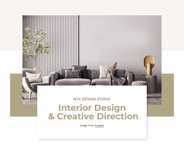 Interior design projects Web Page Design
