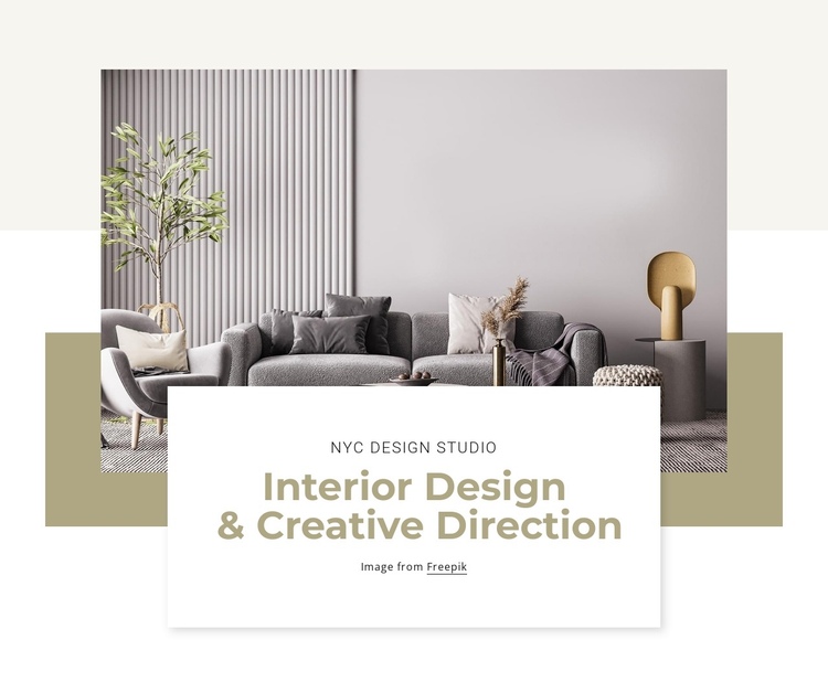 Interior design projects Website Builder Software