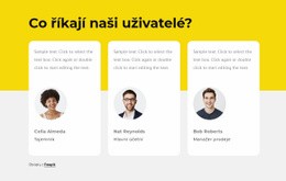 Recenze Našich Klientů Jednoduchá Šablona HTML CSS