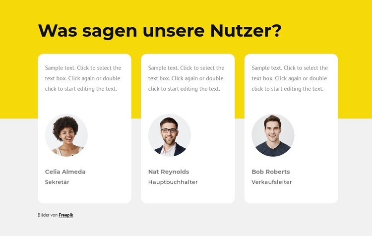 Unsere Kundenbewertungen Landing Page