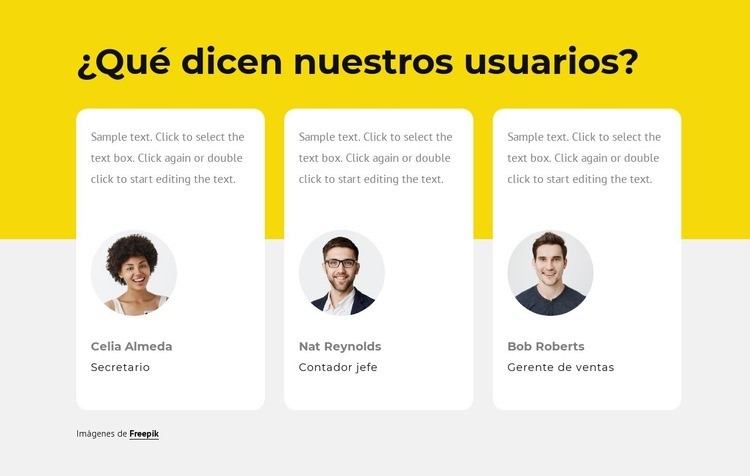 Opiniones de nuestros clientes Creador de sitios web HTML