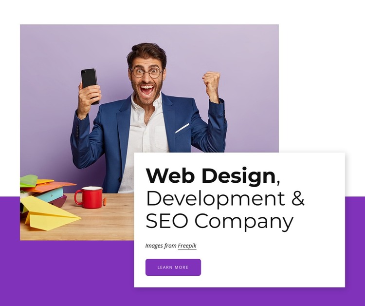 Brand strategy, visual elements, web design HTML Template