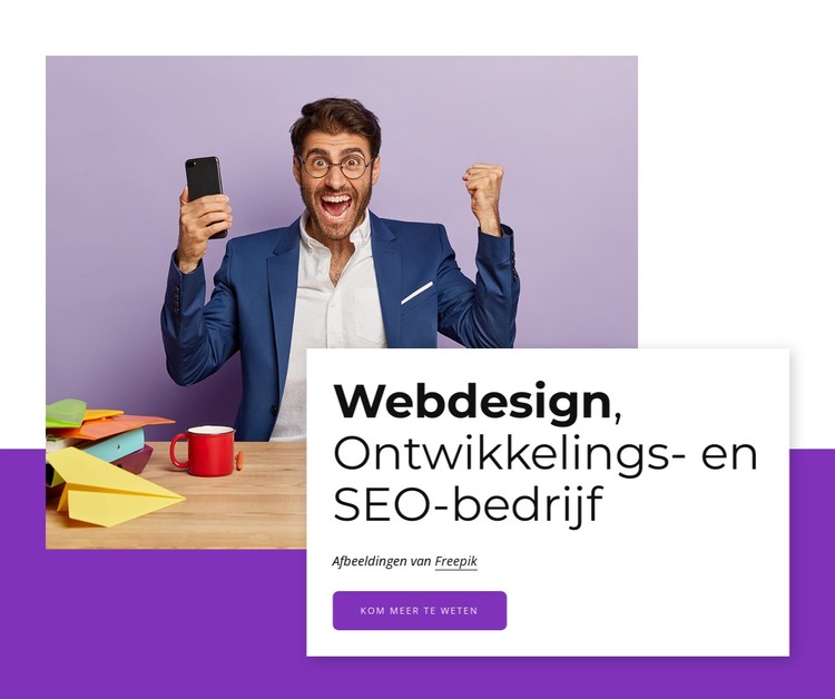 Merkstrategie, visuele elementen, webdesign HTML-sjabloon