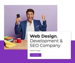 Brand Strategy, Visual Elements, Web Design - Beautiful One Page Template