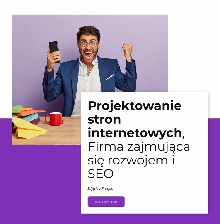 Strategia marki, elementy wizualne, projektowanie stron internetowych Makieta strony internetowej