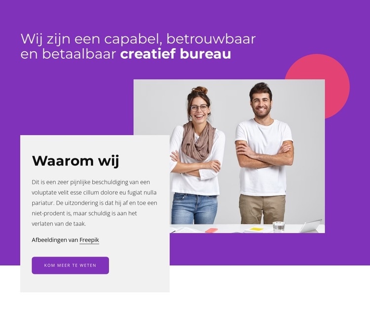 Award vinning bedrijf Html Website Builder