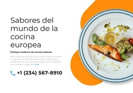 Un Diseño De Sitio Web Exclusivo Para Cocina Europea