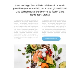 Mangez Des Légumes Et Des Fruits : Modèle De Site Web Simple