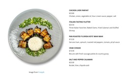 Various Salads - Simple HTML Template