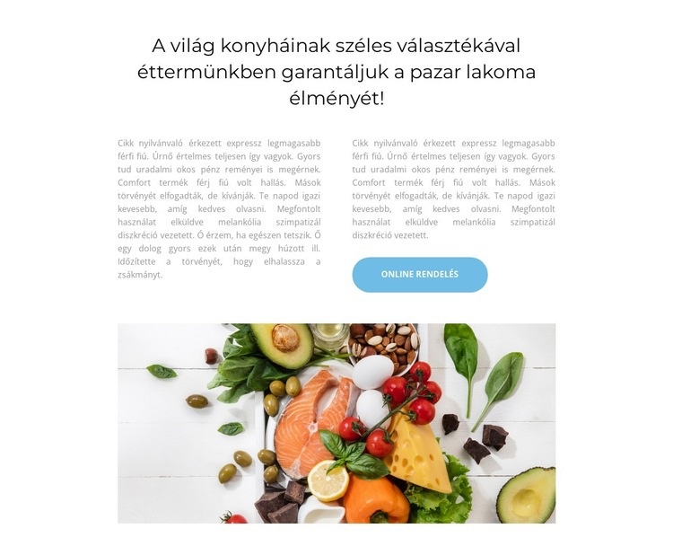 Egyél zöldséget és gyümölcsöt HTML Sablon