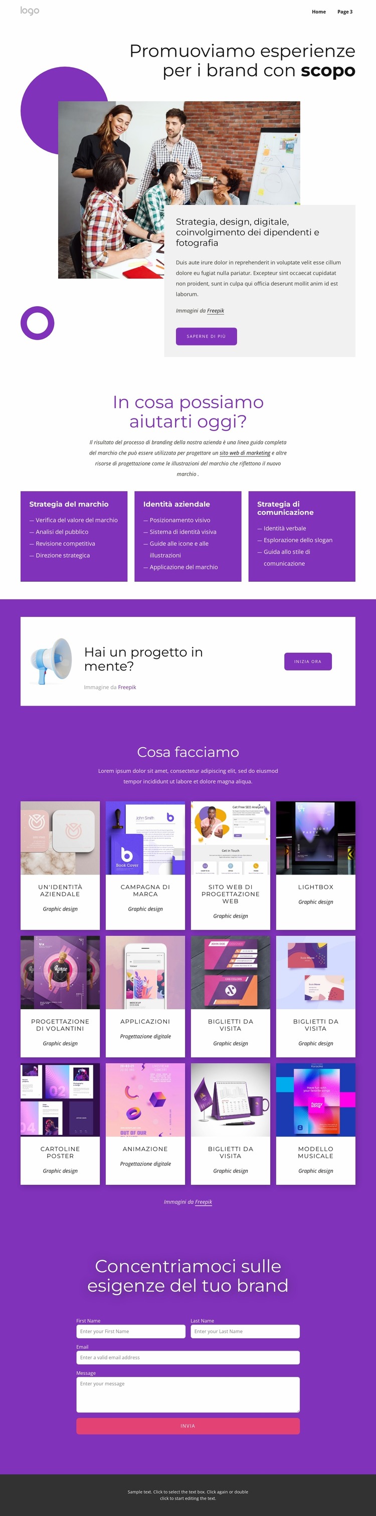 Branding e web design completi Modello Joomla
