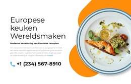 Europese Keuken - Responsieve Joomla-Sjabloon