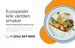 Europeiskt Kök - Bästa Designen Av Webbplatsmall
