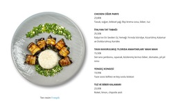 Çeşitli Salatalar - Basit Web Sitesi Şablonu