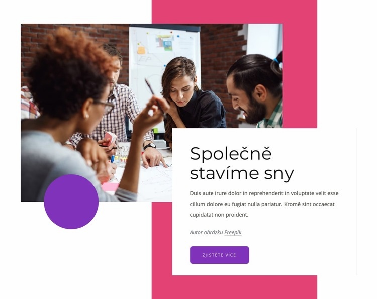 Inspirace pro inovátory Šablona HTML