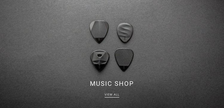 Music shop CSS Template