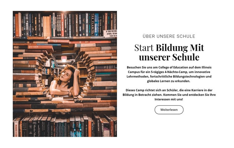 Grundschulbildung HTML Website Builder