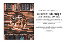 Educación Elemental Sitio Web Totalmente Receptivo Y Receptivo Plantilla