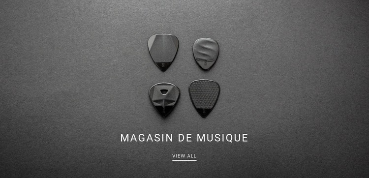 Magasin de musique Modèle CSS