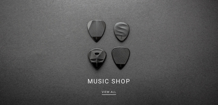 Music shop Homepage Design