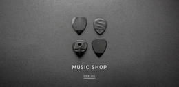 HTML Page For Music Shop