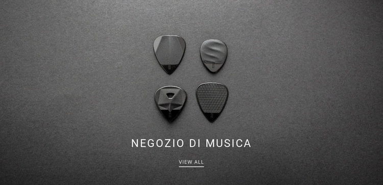 Negozio di musica Modelli di Website Builder