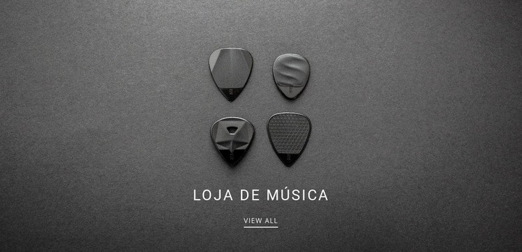 Loja de música Landing Page