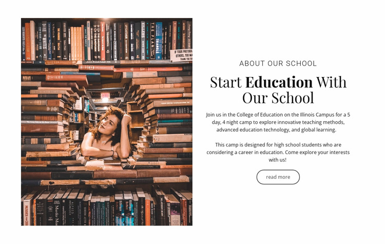 Elementary education Website Builder Templates