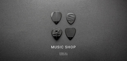 Site Design For Music Shop