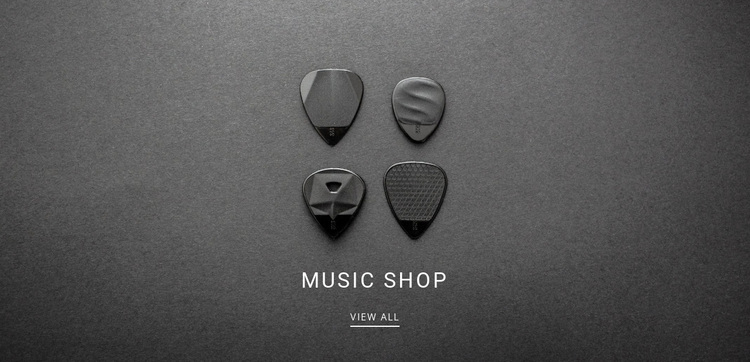Music shop Website Design