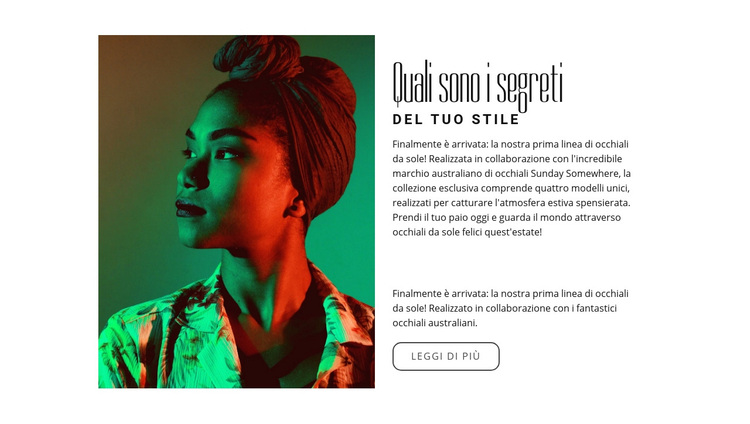 Coloranti per cotone e lana Tema WordPress