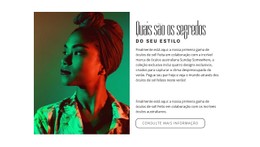 Tintas De Algodão E Lã Modelo Html Básico Com CSS