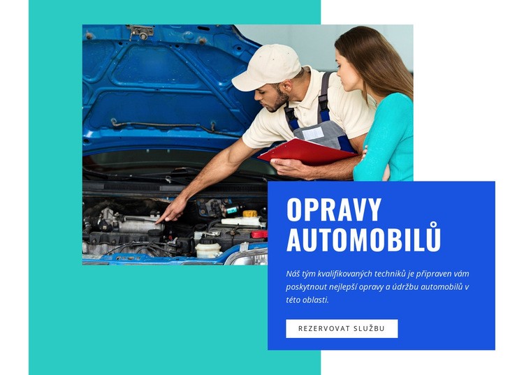 Opravy a servis elektrických aut Šablona