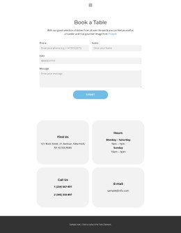 Table CSS Templates | Nicepage