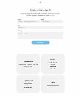 Modèle Joomla Exclusif Pour Réserver Une Table