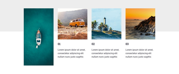 Best coastal destinations Homepage Design