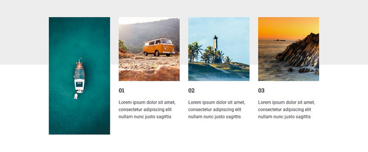 Best coastal destinations HTML Template