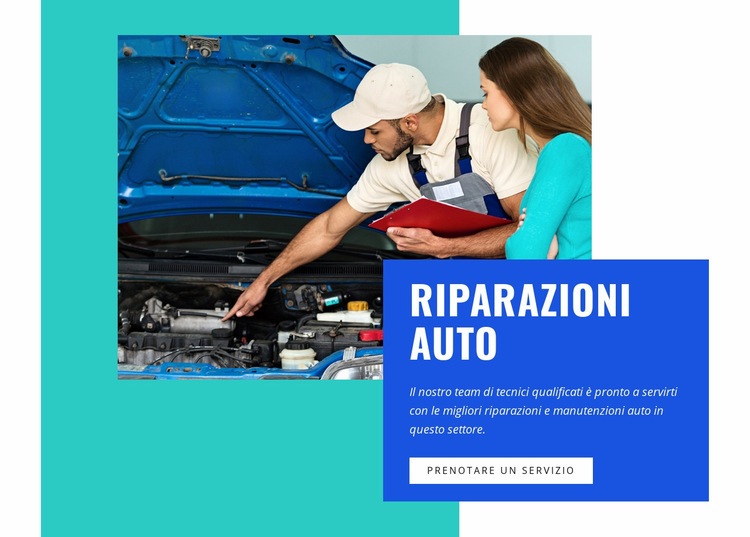 Riparazione e servizi elettrici per auto Modelli di Website Builder