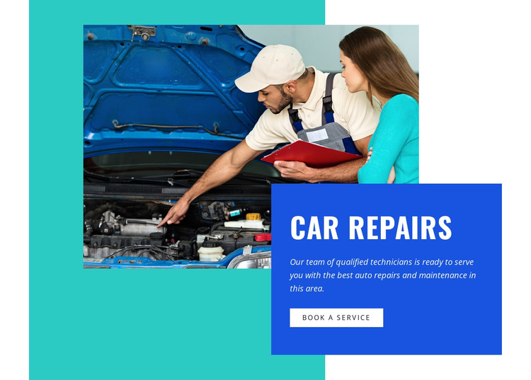 Auto electrical repair and services Joomla Page Builder