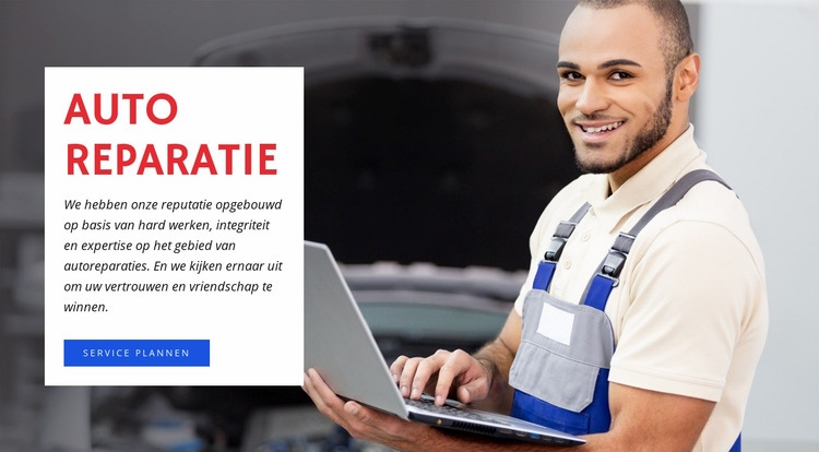 Koelsysteem radiator reparatie Sjabloon voor één pagina