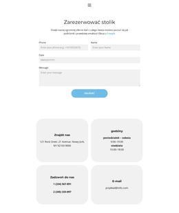 Strona Internetowa Dla Zarezerwować Stolik